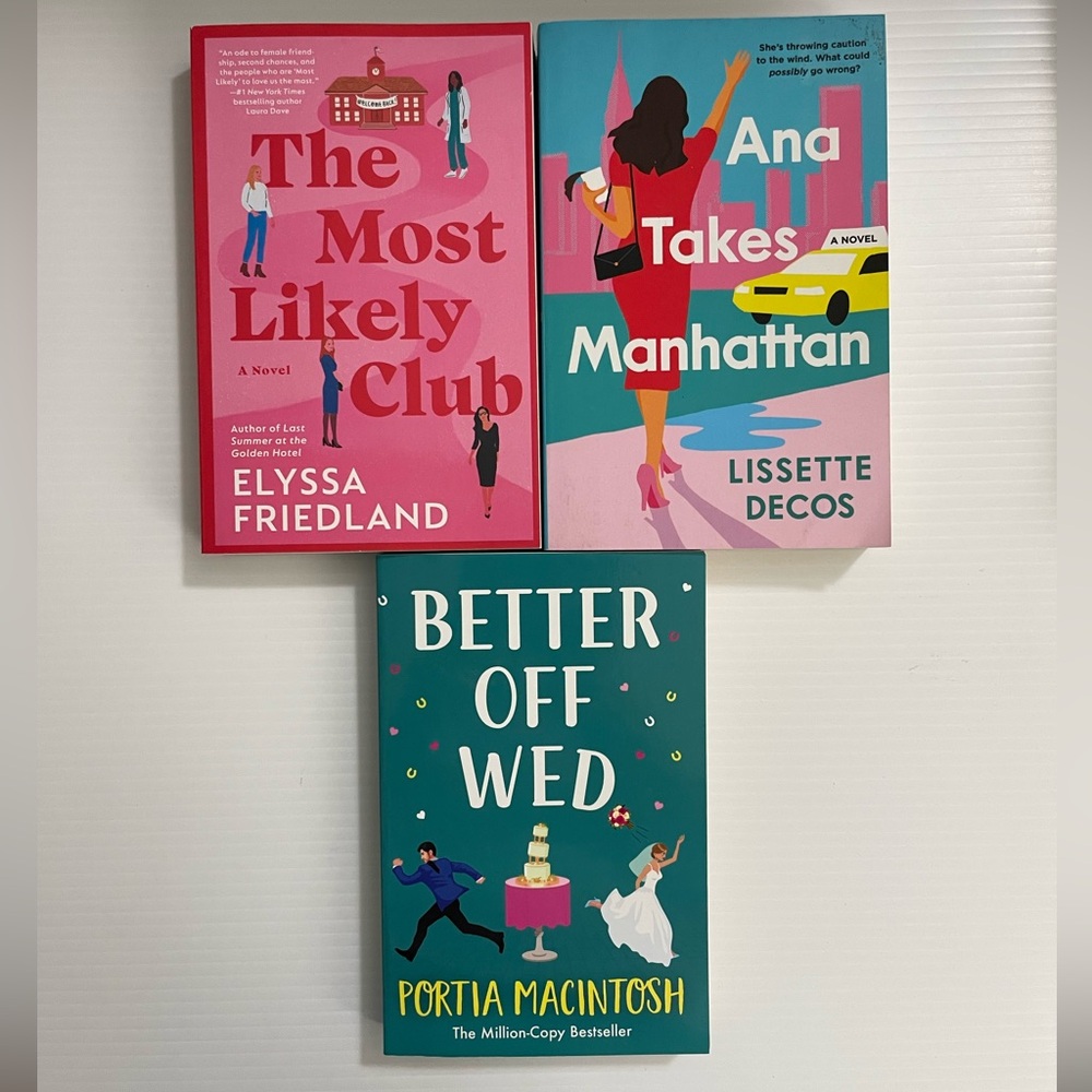 3 paperback novels